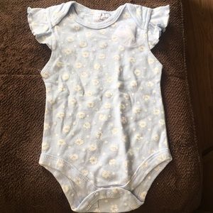 Blue little girl onesie